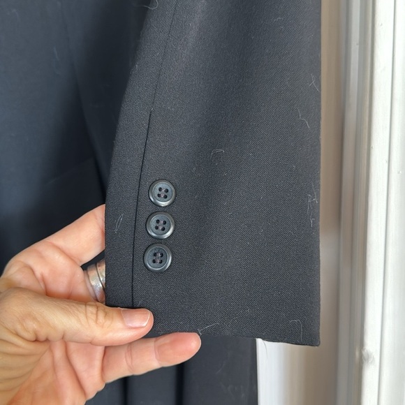 Epic New York black 3 button Long classic Blazer - Picture 5 of 12